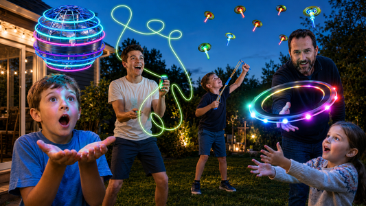 Glowing Toys That Turn Night Into a Tiny UFO Show